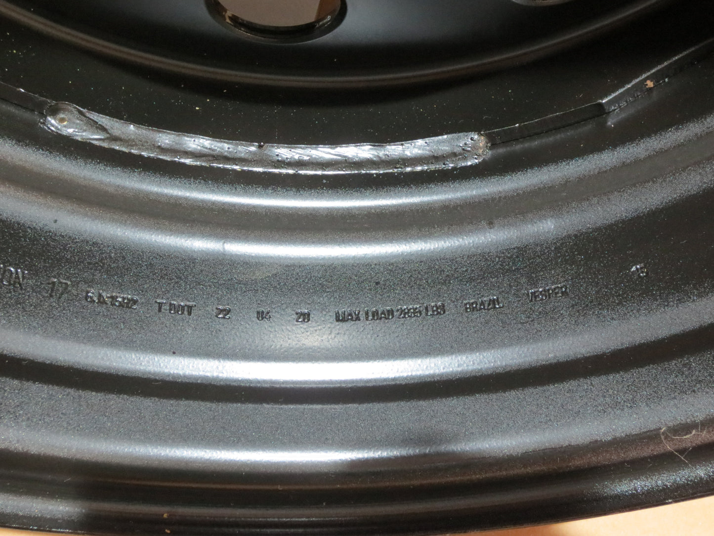 New Trailer Steel BLACK Mod 15" x 6 Wheel 5 LUG Rim 5 on 4.5" Bolt Pattern 2830#