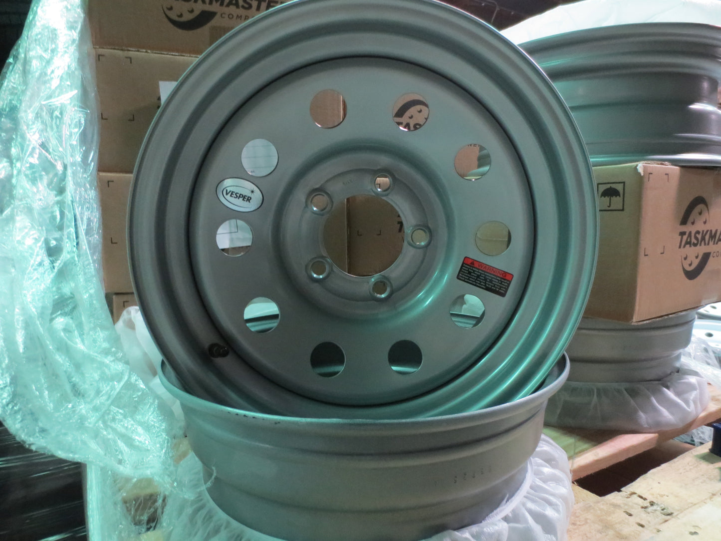 New Trailer Steel SILVER Mod 15" x 6 Wheel 5 LUG Rim 5 on 4.5" Bolt Pattern 2830#