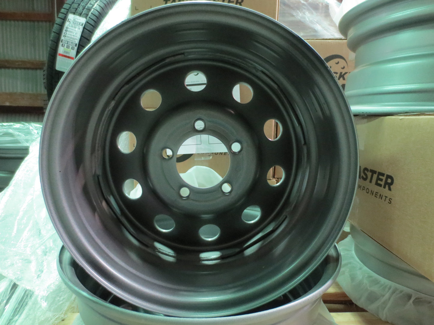 New Trailer Steel SILVER Mod 15" x 6 Wheel 5 LUG Rim 5 on 4.5" Bolt Pattern 2830#