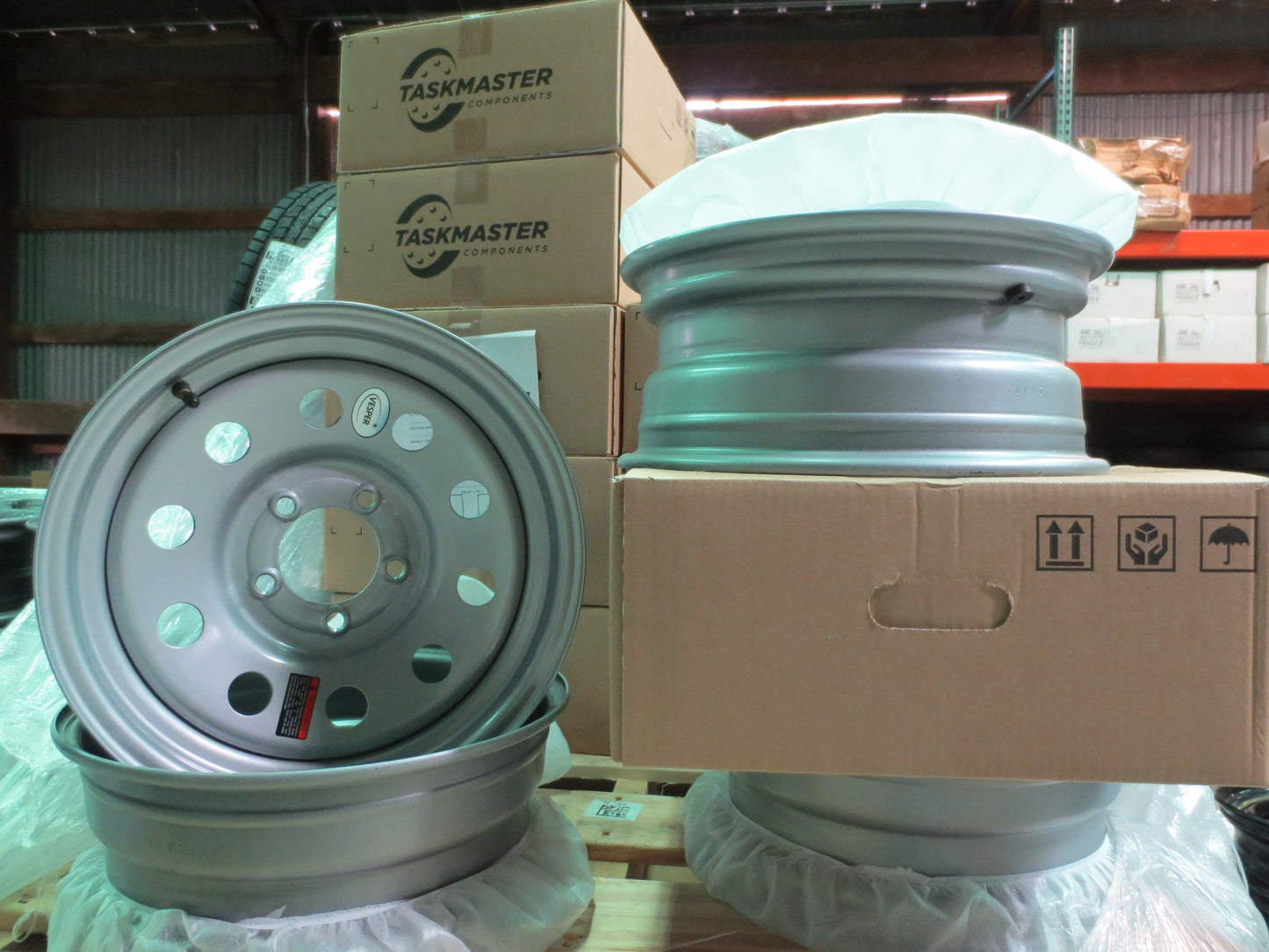 New Trailer Steel SILVER Mod 15" x 6 Wheel 5 LUG Rim 5 on 4.5" Bolt Pattern 2830#