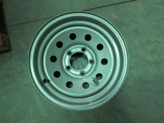 New Trailer Steel Silver Mod 14" x 6 Wheel 5 LUG Rim 5 on 4.5" Bolt Pattern 2200#