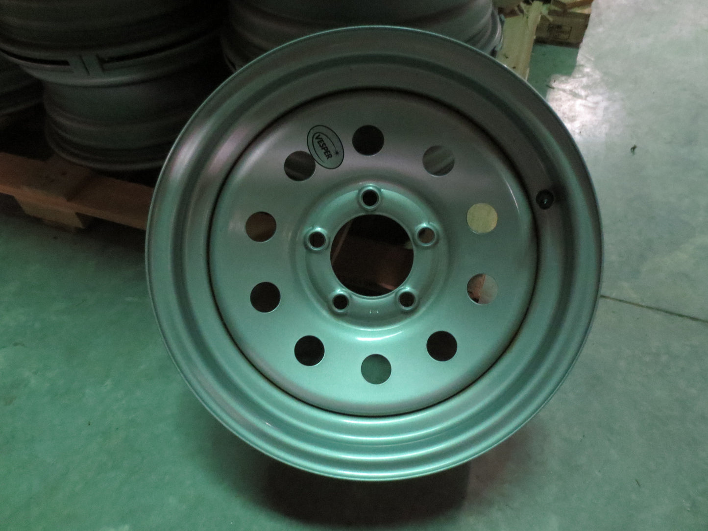 New Trailer Steel Silver Mod 14" x 6 Wheel 5 LUG Rim 5 on 4.5" Bolt Pattern 2200#