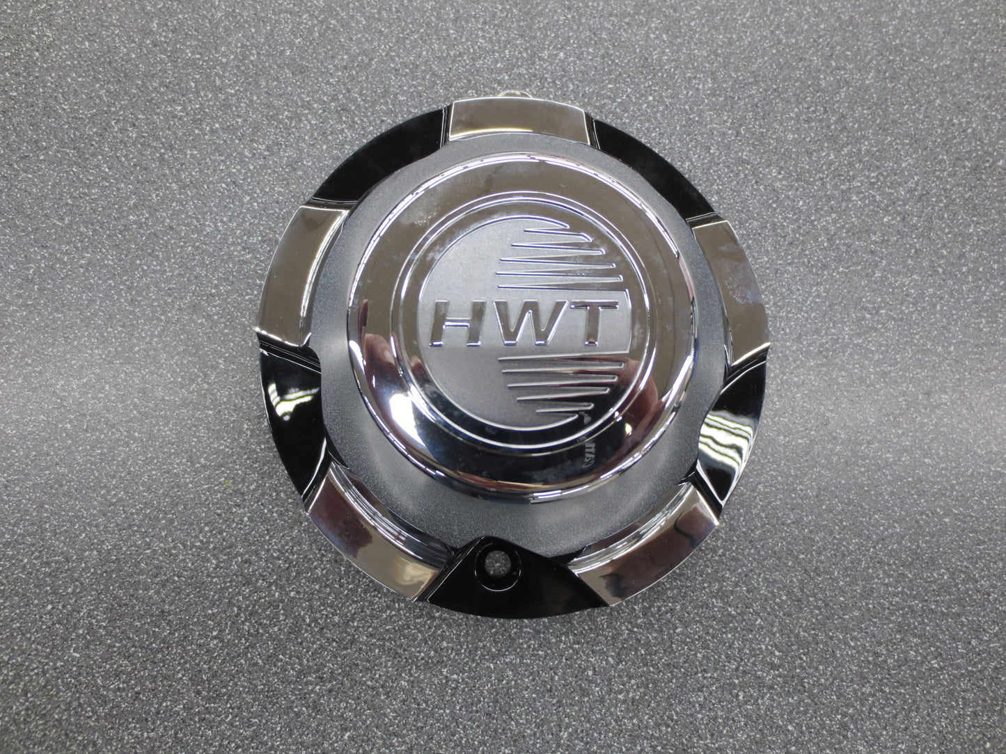 Hi-Spec Series 08 Plastic Center Cap for 12-14" Trailer Wheel Rim Black Silver