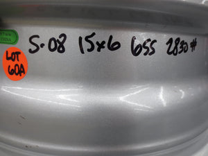 Hi-Spec Series 08 Aluminum Rim 15x6" Trailer Wheel Silver 6 Lug 5.5 2830# Lot60A