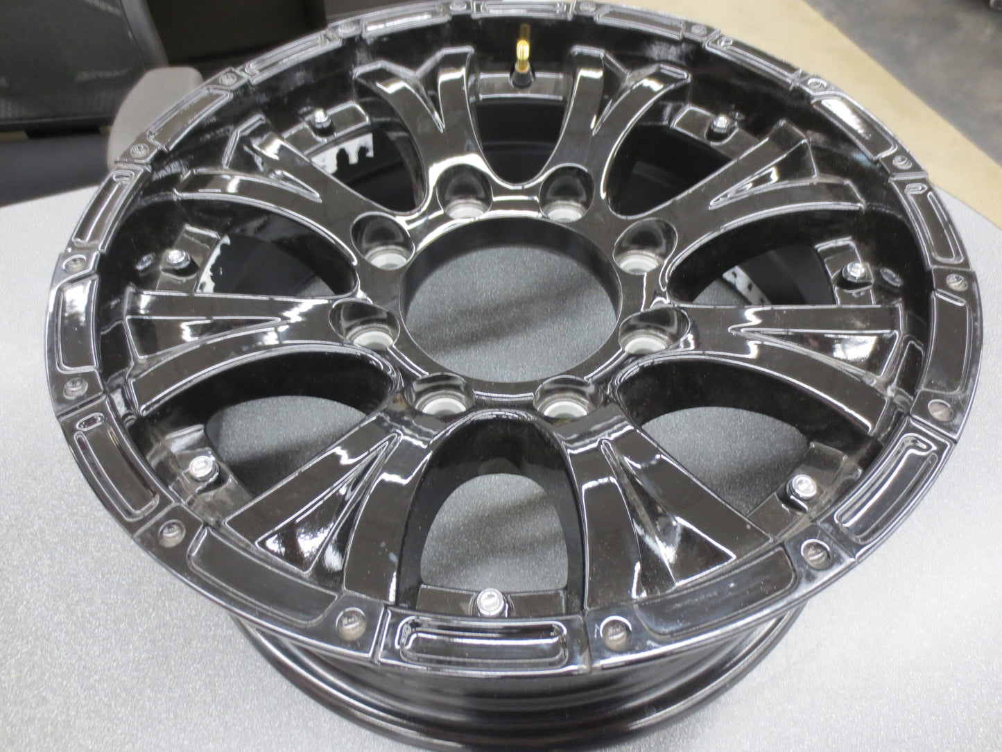 Taskmaster Viking Aluminum Spoke 16" All Black Trailer 8 Lug Wheel 3750# Lot 61