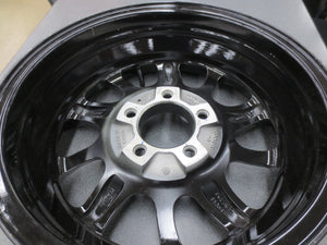 Damaged Hi-Spec S-08 Aluminum Rim 15"x5" Trailer Wheel 5 Lug 4.5 Blk Slv Lot 65B