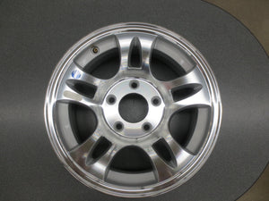 RARE! 5 on 5! Hi-Spec Series S5 Aluminum Rim Silver 15x6" Trailer Wheel Lot 10B