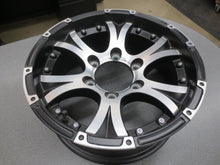 Load image into Gallery viewer, Viking Aluminum Rim Spoke 15x6&quot; Black Silver Trailer 6 Lug Wheel 2830# Lot 76A