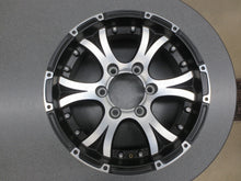 Load image into Gallery viewer, Viking Aluminum Rim Spoke 15x6&quot; Black Silver Trailer 6 Lug Wheel 2830# Lot 76B