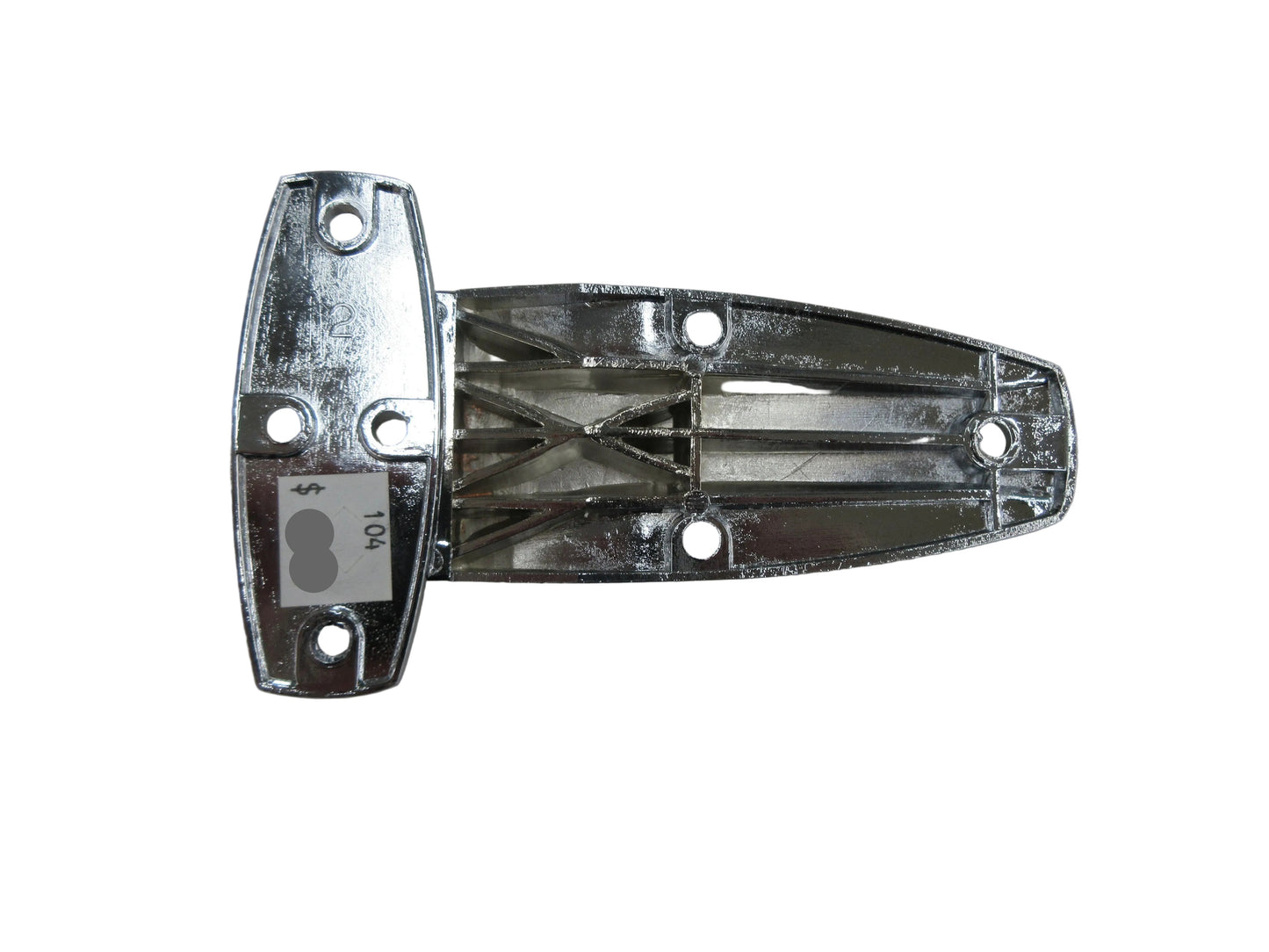 6" Chrome Door Hinge - 104