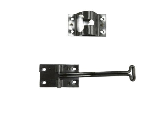 6" Long Door Holder, Stainless Steel - DH-8-SS