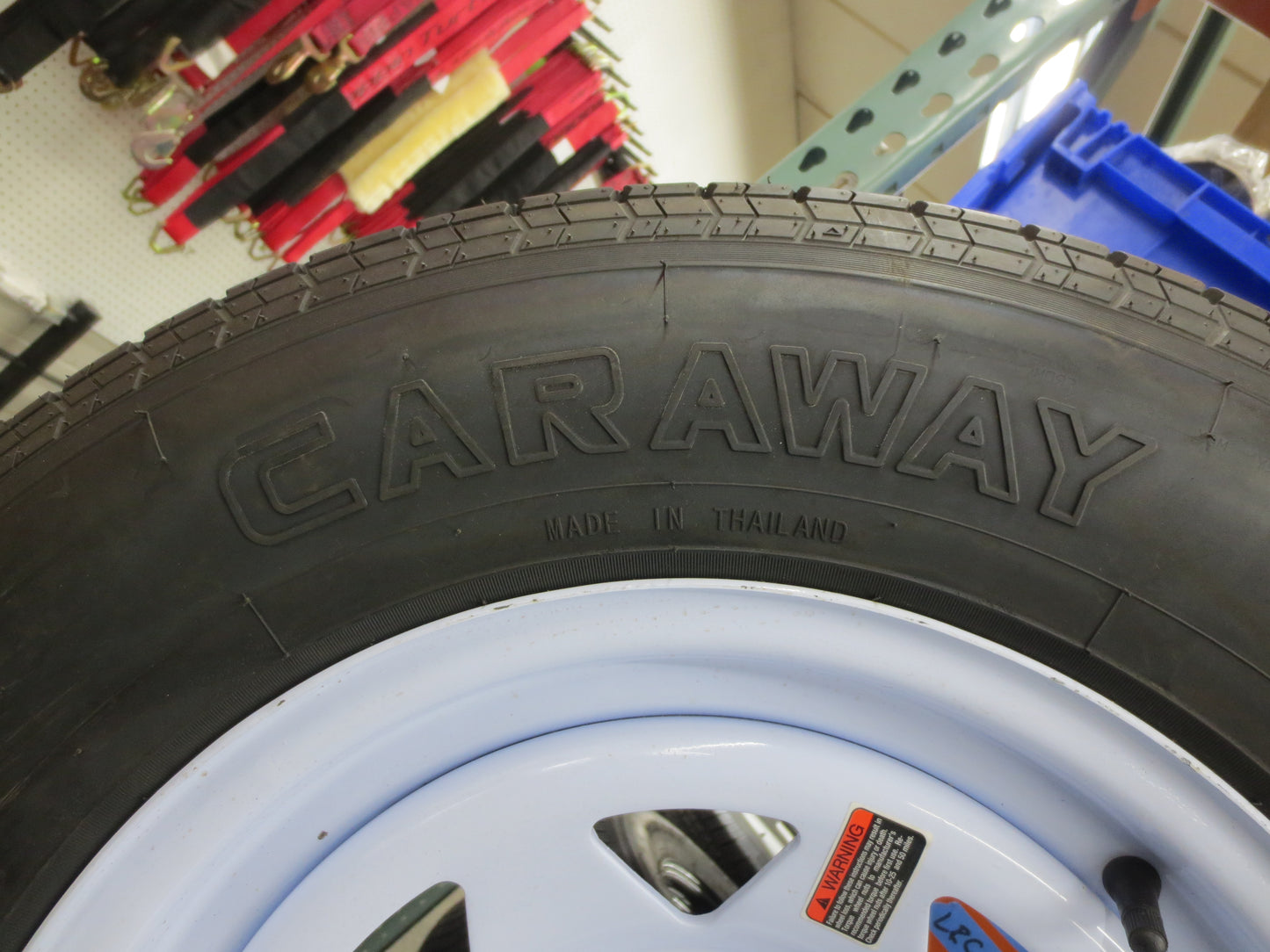 Set of 4 Trailer Radial Tire & Steel White Spoke 15"x5" Wheel 5 LUG Rim 5 on 5.5" Bolt Pattern 2200#