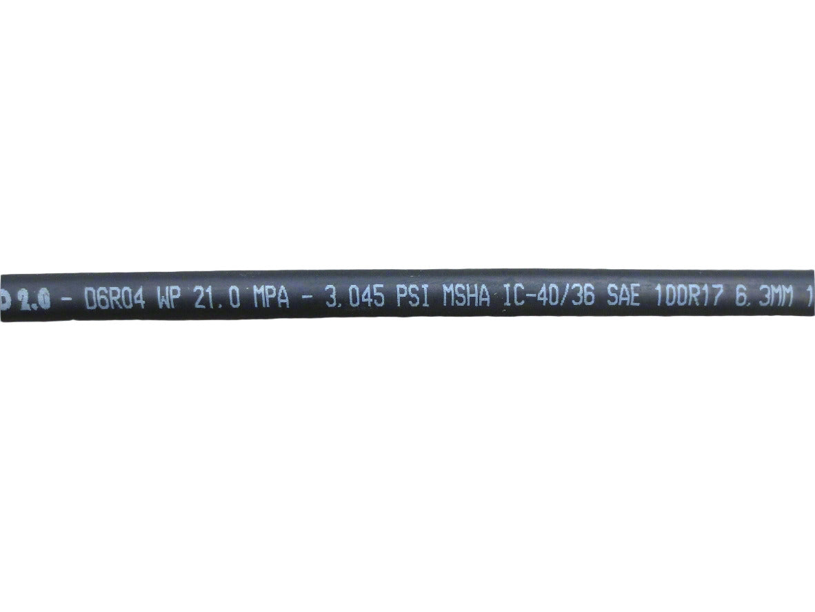 1/4" X 54" Hydraulic Hose with 90 degree fitting, Hiniker, 957-021-001