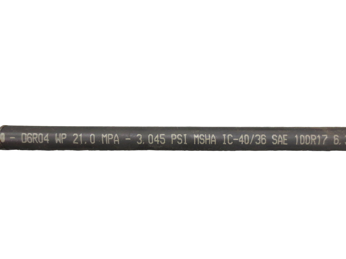 1/4" X 40" Hydraulic Hose with 90 degree fitting, Hiniker, 957-021-003