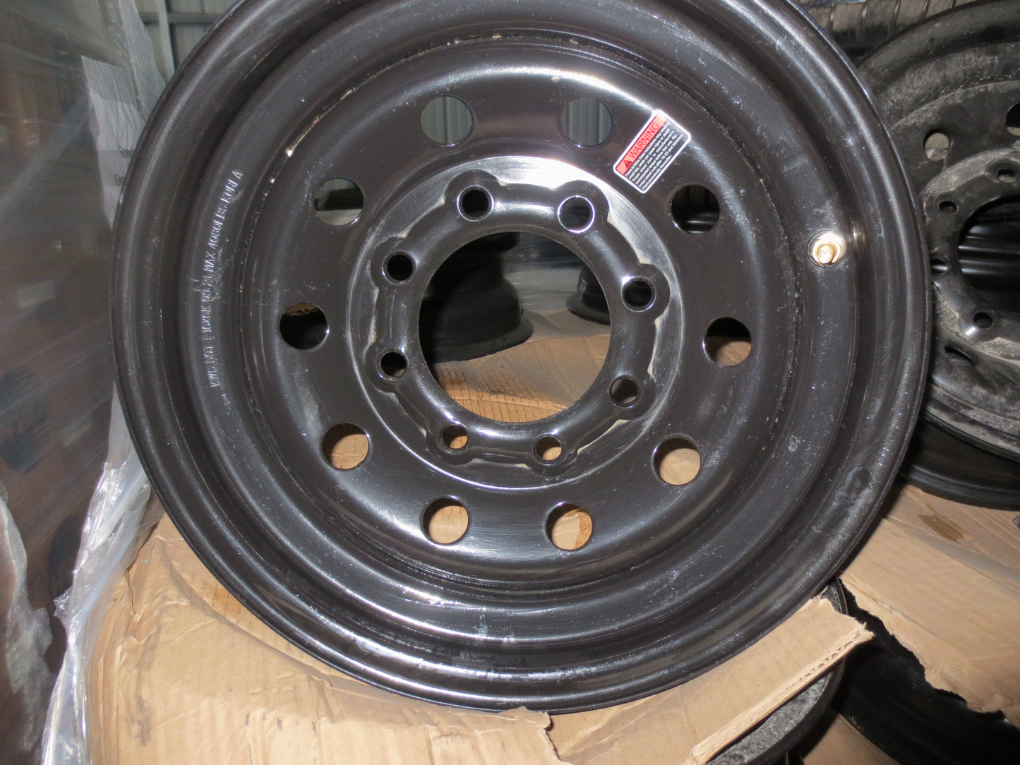 New Trailer Steel BLACK Mod 16" Wheel 8 LUG Rim on 6.5 KWC 4080#
