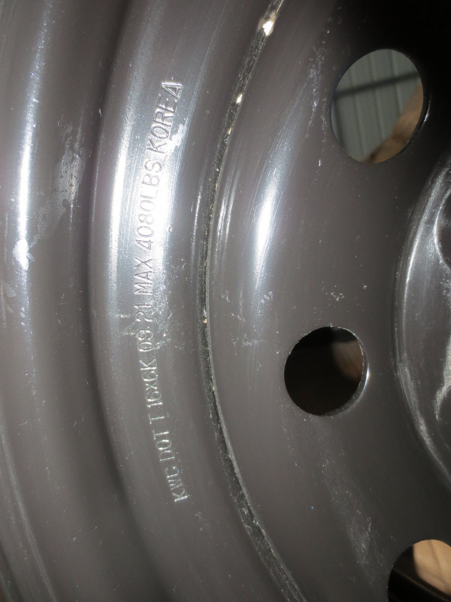 New Trailer Steel BLACK Mod 16" Wheel 8 LUG Rim on 6.5 KWC 4080#