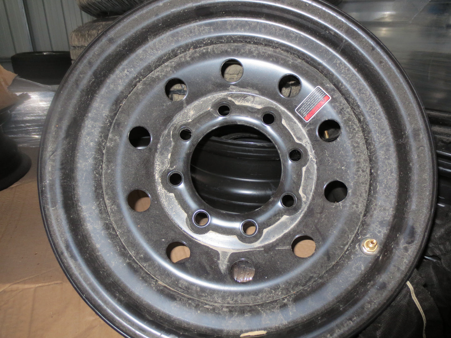 New Trailer Steel BLACK Mod 16" Wheel 8 LUG Rim on 6.5 KWC 4080#