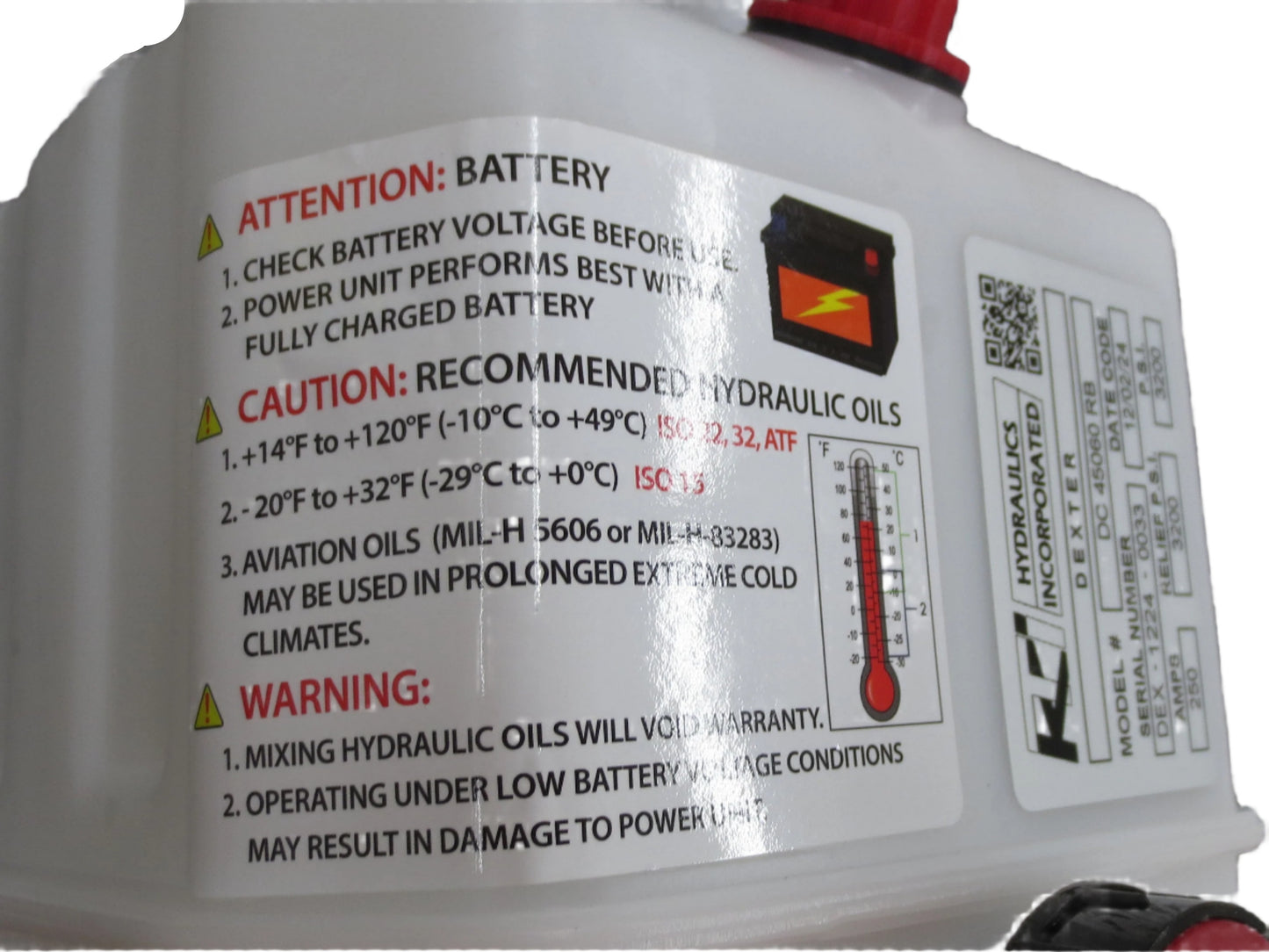 Hydraulic Electric Pump Assembly - KTI 3200 PSI, DC-4442