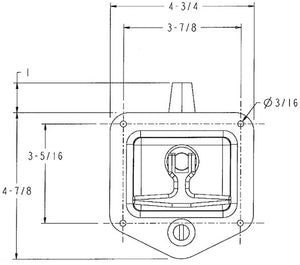 5 Inch T-Handle Latch -  L8815