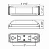 Micro-Flex Thinline Marker Light Kit, Amber, LED - MCL-63ABK