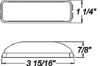 Amber Thin-Line Light - MCL-65AB