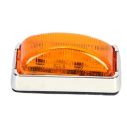 Marker / Clearance Light with Chrome Base - Amber - MCL-91AB