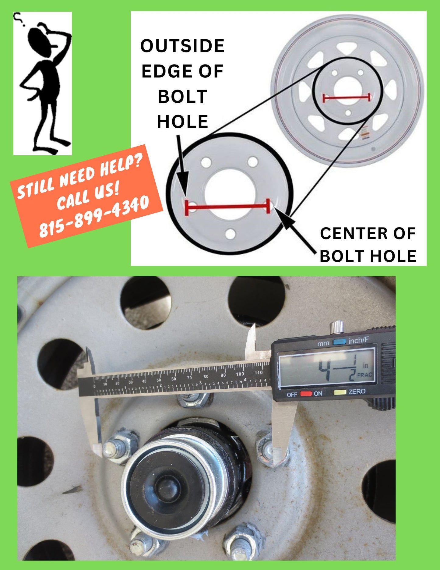 New Trailer Steel BLACK Mod 14" x 6 Wheel 5 LUG Rim 5 on 4.5" Bolt Pattern 2200# - Bolt Rust Stains