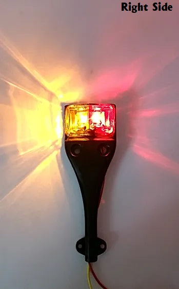 Amber & Red Left Fender Trailer Light - L04-0040L or L04-0040R