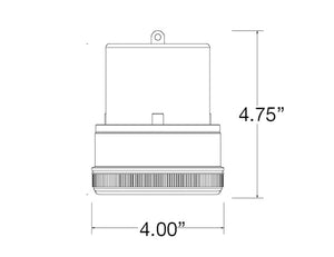 Amber Portable LED Beacon SL475A