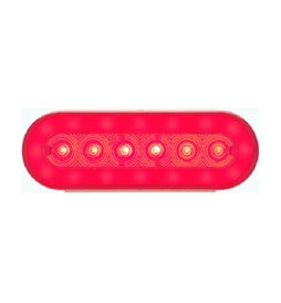 Red Oval Stop / Turn / Tail Light - STL-111RB