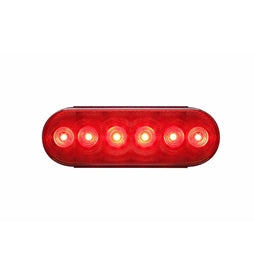 Red 6" Oval Stop / Turn / Tail Light STL-12RB