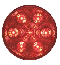4" Red Round Stop / Turn / Tail Light STL-13RB