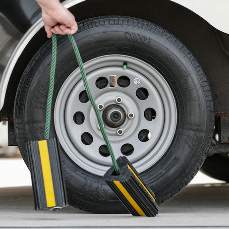 Rubber Wheel Chock Set, WC24483