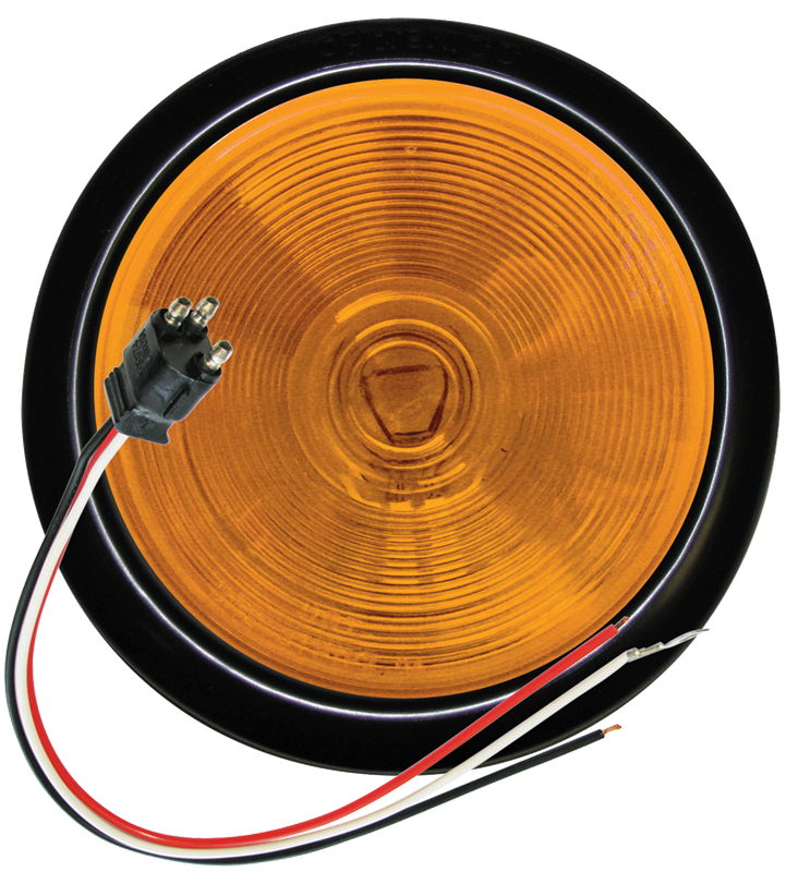 4 1/4" Amber Round Trailer Light Kit ST-44AB