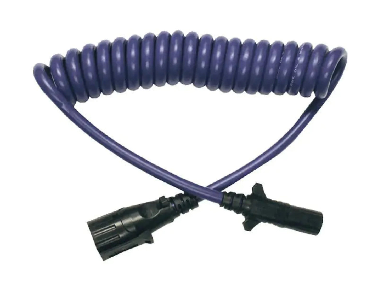 7 to 6 Way Coiled Electrical Cable Extension
