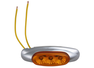 Amber Clearance / Marker Trailer Light, Oblong MCL-17AB