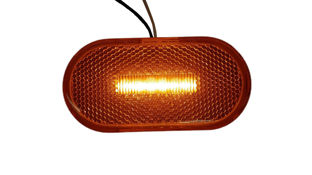 Amber Oval Clearance / Marker Light, LED, MCL-31AB