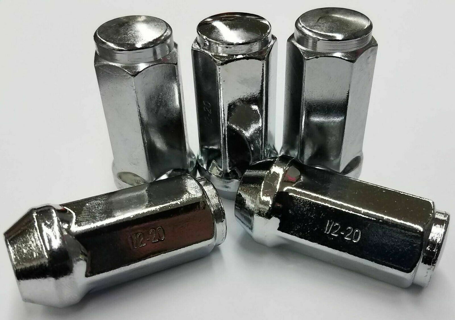 1/2"-20 Threaded Bulge Style 1.75" Lug Nut - 12CLN-L - Quantity of 5 -  ***FREE SHIPPING ****