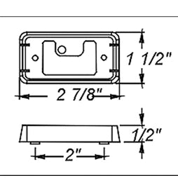 Red Clearance / Marker Light Mini Thinline LED - LT02-230