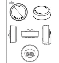 Load image into Gallery viewer, Amber Round Trailer Light MCL-56AB