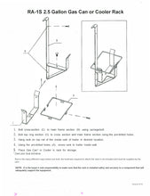 Load image into Gallery viewer, Rack&#39;em 2.5 Gallon Gas Can/Cooler Rack - RA-1S