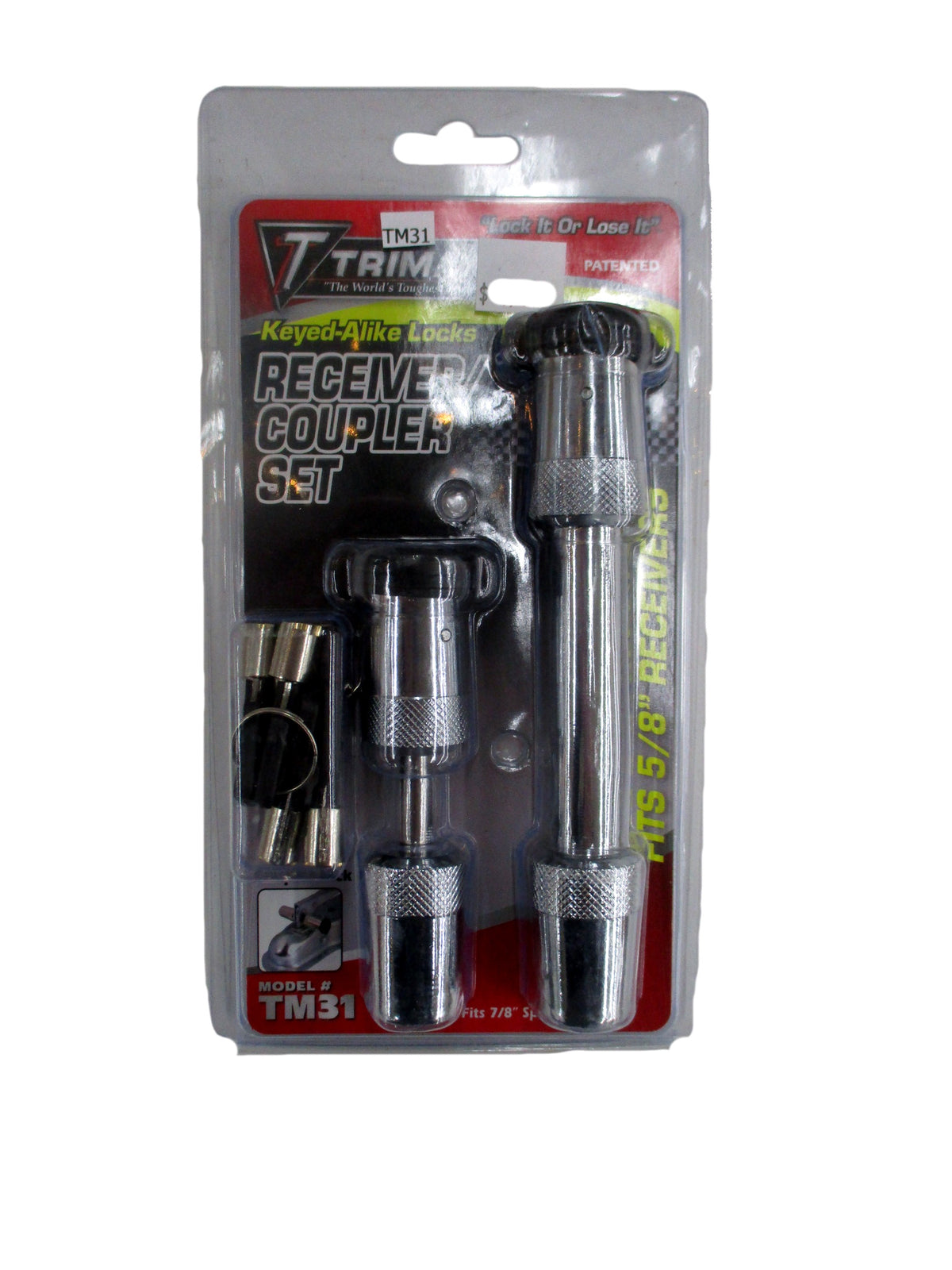 5/8" Receiver Hitchpin Lock & 7mm Short Coupler Pin - TM31