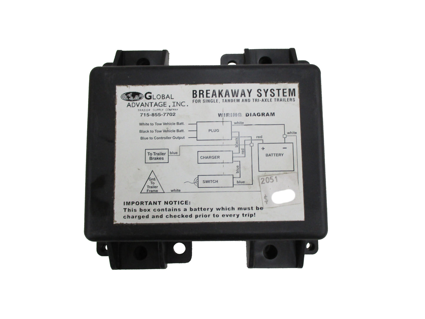 Breakaway Battery Box ONLY - 2051
