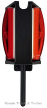 Load image into Gallery viewer, Trailer Fender Light Assembly - Red/Amber Incandescent - Left Side - BA-44FNL