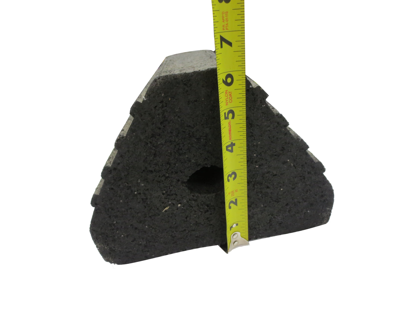 Wheel Chock, 8" x 8" x 5" Rubber - HDWC2