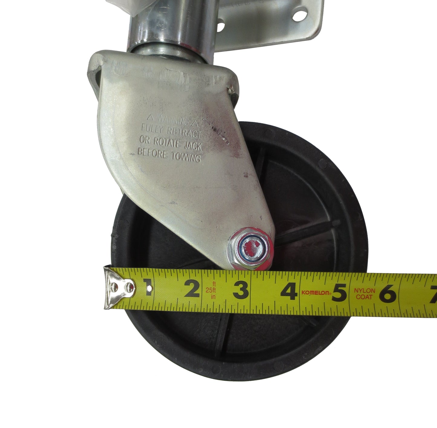 Bolt-On Swivel Jack with 6" Wheel, 1.2k, MJ1200B