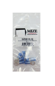 16-14 GA, Blue Nylon Ring Terminal, #10, NRB10-Q