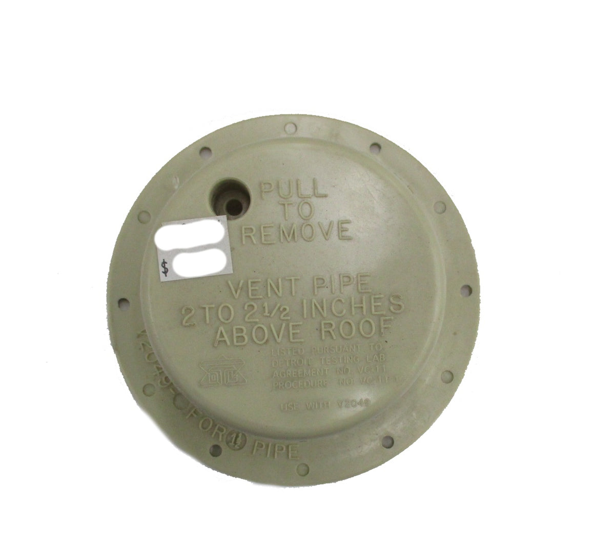 Plumbing Cap for 1-1/2" Pipe w/ Flange - 1350-4034