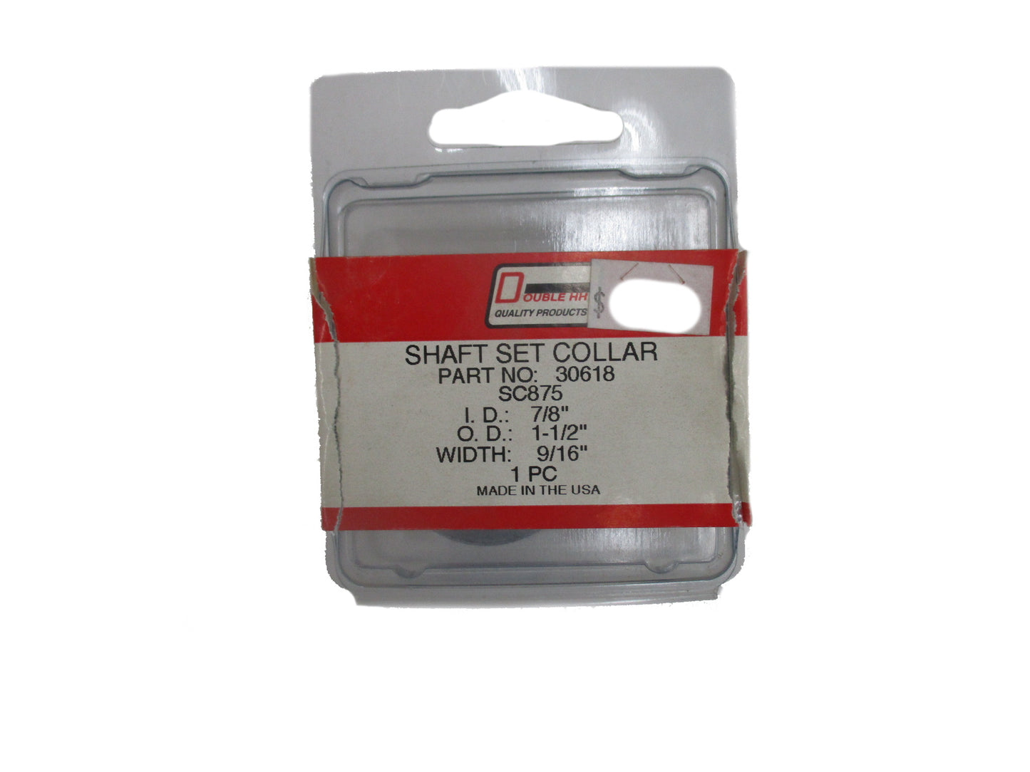 Shaft Set Collar, 7/8" x 1-1/2" - 30618