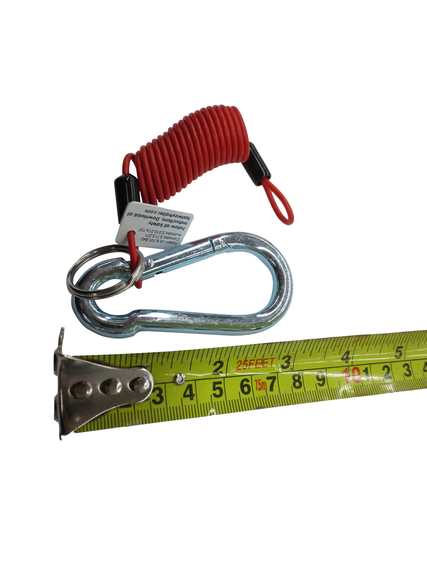 6' Red Coiled Breakaway Cable - 80-01-2160